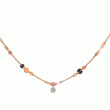 Колье бренда RF JEWELS, Розовое золото, Бриллиант
