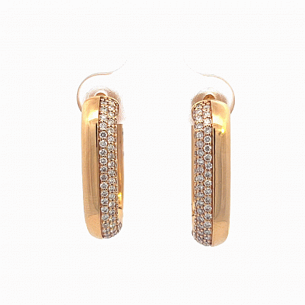 Серьги бренда RF JEWELS, Розовое золото, Без вставки