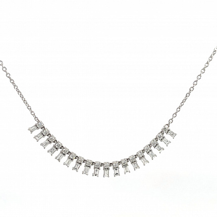 Колье бренда RF JEWELS, Белое золото, Бриллиант