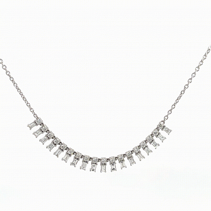 Колье бренда RF JEWELS, Белое золото, Бриллиант