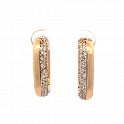 Серьги бренда RF JEWELS, Розовое золото, Без вставки